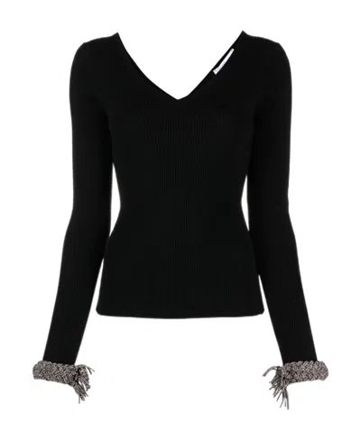 GIUSEPPE DI MORABITO GIUSEPPE DI MORABITO V-NECK KNITTED TOP