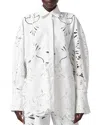 Giuseppe Di Morabito Broderie Anglaise Oversize Shirt In White