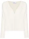 Giuseppe Di Morabito V-neck Alpaca Knit Sweater In White