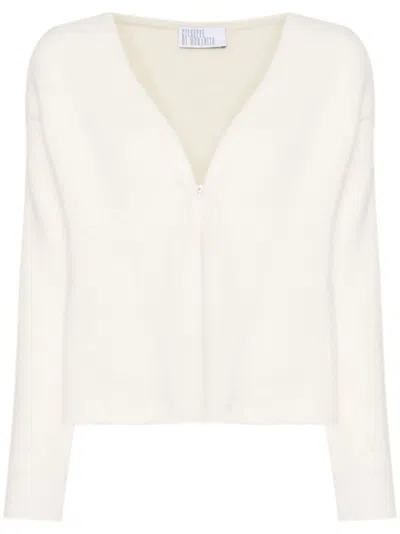 Giuseppe Di Morabito Brooch-detail Cardigan In White