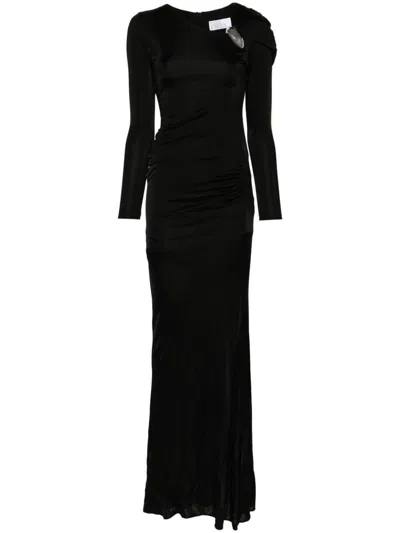 Giuseppe Di Morabito Brooch Detail Dress In Black