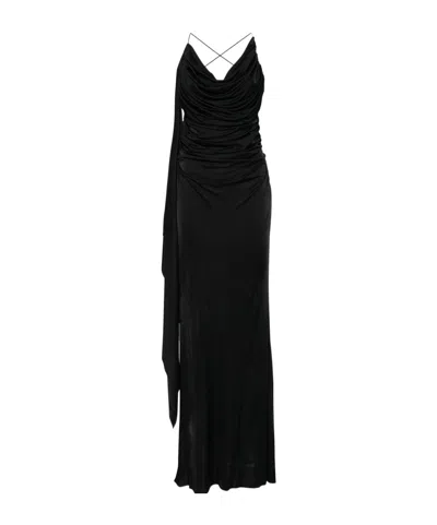 Giuseppe Di Morabito Brooch-detail Maxi Dress