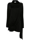 Giuseppe Di Morabito Brooch-detail Mini Dress In Black