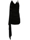 Giuseppe Di Morabito Brooch-detail Mini Dress In Black