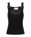 Giuseppe Di Morabito Top In Maglia Con Fibbie In Strass In Black