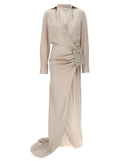 Giuseppe Di Morabito Buckle Dress Dresses In Beige
