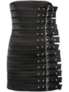 Giuseppe Di Morabito Buckle-embellished Mini Dress In Black