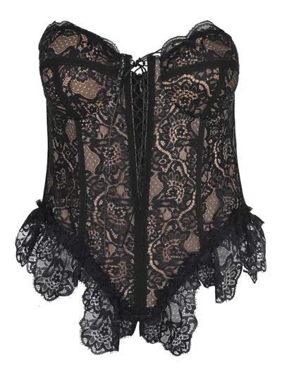 Giuseppe Di Morabito Bustier Made Of Polyamide In Black