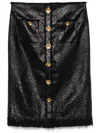 Giuseppe Di Morabito Button-flower Detailed Mini Skirt In Black