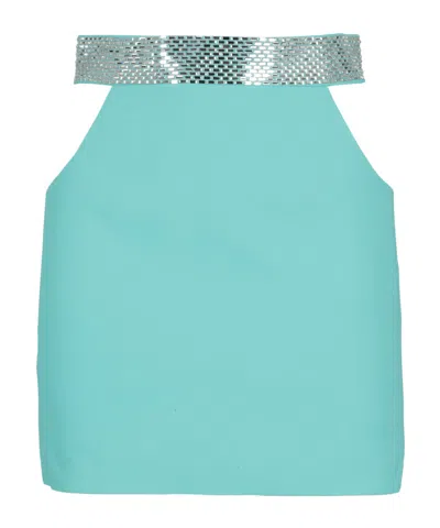 Giuseppe Di Morabito Cady Cut Out Mini Skirt In Blue