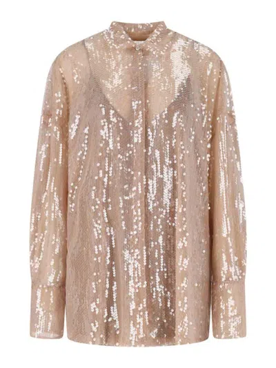 Giuseppe Di Morabito Shirt With Sequins In Beige