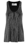 Giuseppe Di Morabito Strass-embellished Sleeveless Top With Round Neckline In Black