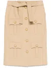 Giuseppe Di Morabito Cargo Midi Skirt In Neutrals