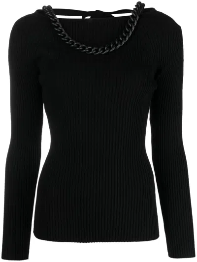 Giuseppe Di Morabito Chain-link Keyhole Jumper In Schwarz