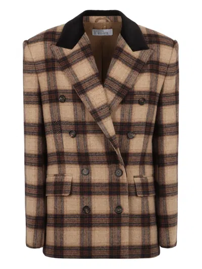 GIUSEPPE DI MORABITO CHECK EMBELLISHED JACKET