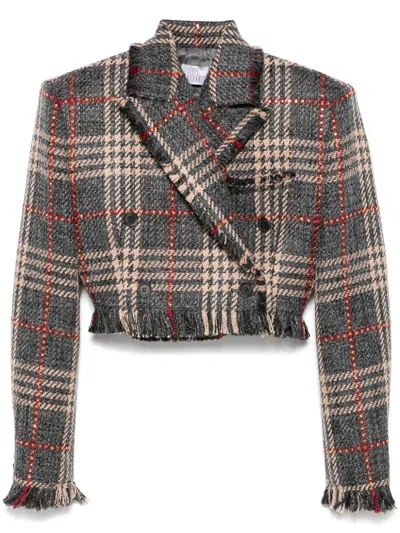 Giuseppe Di Morabito Checked Jacket In Grau