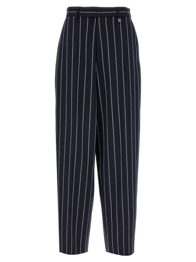GIUSEPPE DI MORABITO CLASSIC STRIPED VISCOSE BLEND TROUSERS
