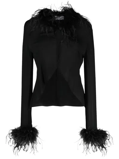Giuseppe Di Morabito Classic Tailored Shirt With Button-down Front In Black