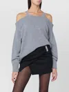 Giuseppe Di Morabito Cold Shoulder Sweater Featuring Crystal Embellishments In Multi