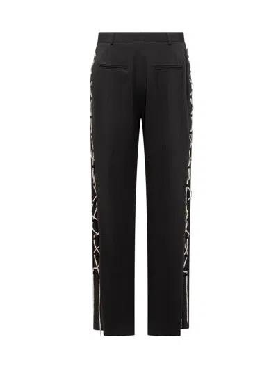 Giuseppe Di Morabito Contemporary Paintntaloni Trousers - Size 10 In Black