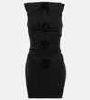Giuseppe Di Morabito Corsage Cutout Crêpe Minidress In Black