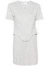 Giuseppe Di Morabito Corset-detail Cotton Dress In Grey