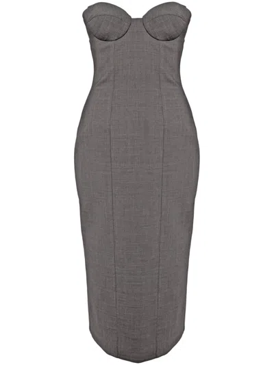 Giuseppe Di Morabito Corset Dress In Gray