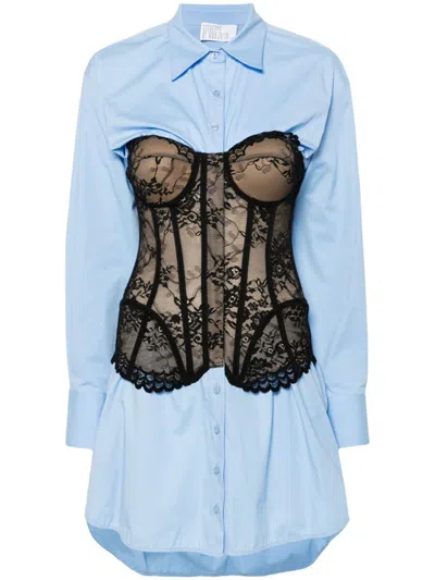 Giuseppe Di Morabito Corset-style Dress In Blue/black
