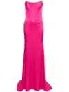 Giuseppe Di Morabito Corset-style Satin Gown In 粉色
