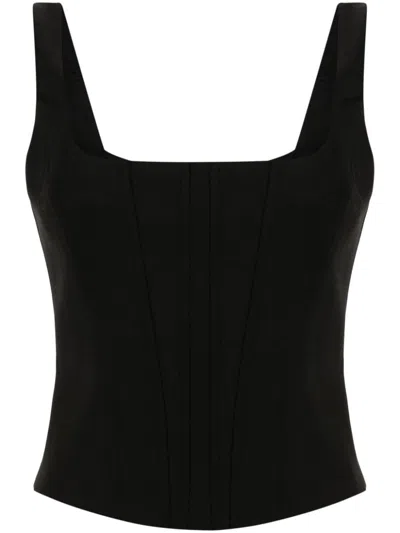 Giuseppe Di Morabito Corset-style Top In Black  