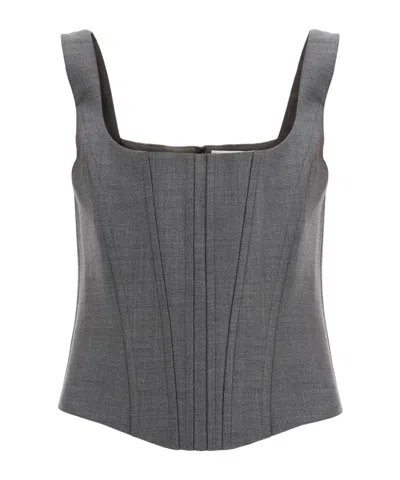 GIUSEPPE DI MORABITO GIUSEPPE DI MORABITO CORSET STYLE U-NECK TOP