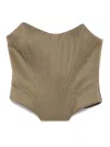Giuseppe Di Morabito Wool Bustier In Green