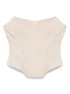 Giuseppe Di Morabito Wool Bustier In Neutrals