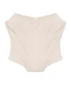 Giuseppe Di Morabito Wool Bustier In Neutrals