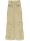 Giuseppe Di Morabito Cotton Cargo Trousers In Green