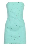 Giuseppe Di Morabito Embellished Strapless Mini Dress In Green