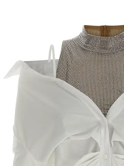 Giuseppe Di Morabito Cotton Short Women's Dress In White