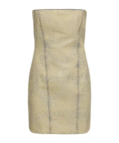 Giuseppe Di Morabito Cowboy Mini Dress In Green