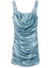 Giuseppe Di Morabito Cowl-effect Minidress In Blue