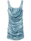 Giuseppe Di Morabito Cowl-effect Minidress In Blue