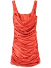 Giuseppe Di Morabito Cowl-effect Minidress In Red