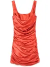 Giuseppe Di Morabito Cowl-effect Minidress In Red