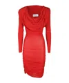 Giuseppe Di Morabito Cowl-neck Ruched Minidress