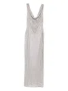 Giuseppe Di Morabito Cowl-neck Sequin Dress In Silver