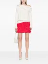 Giuseppe Di Morabito Off-the-shoulder Alpaca-blend Jumper In Nude