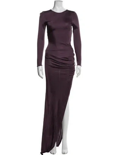 Pre-owned Giuseppe Di Morabito Crew Neck Long Dress W/ Tags In Purple