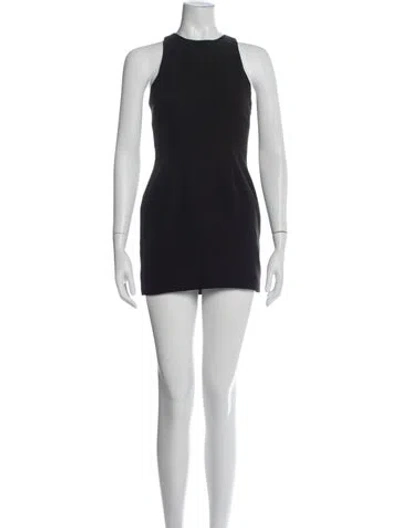 Pre-owned Giuseppe Di Morabito Crew Neck Mini Dress In Gray