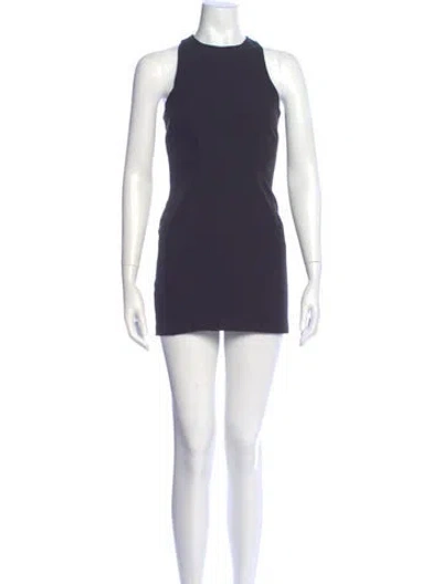Pre-owned Giuseppe Di Morabito Crew Neck Mini Dress W/ Tags In Blue