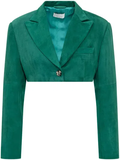 Giuseppe Di Morabito Cropped Blazer In Green