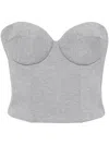 Giuseppe Di Morabito Cropped Corset In Grey